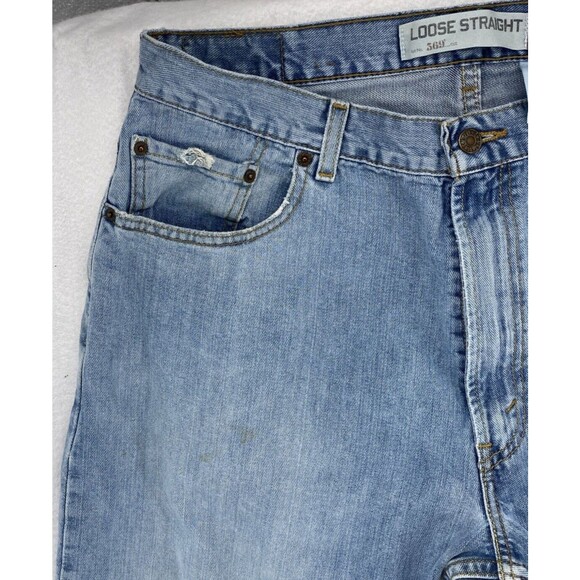Levi's 569 Jeans Men's 36x30 Loose Straight Baggy Wide Leg Faad Skate Western - Picture 4 of 16